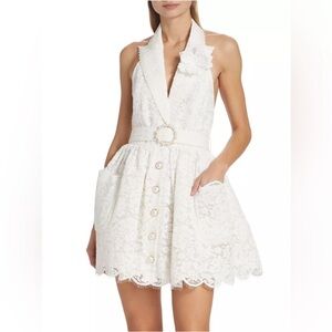 Zimmermann High Tide Tuxedo Dress Ivory